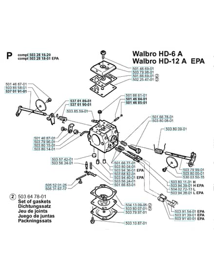 Husqvarna 371XP - 1999-Current - Carburetor Details