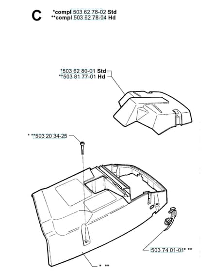 Husqvarna 371XP - 1999-Current - Cover
