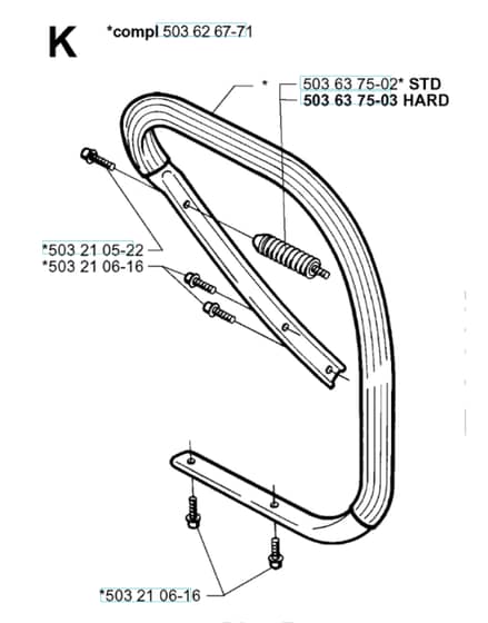 Husqvarna 371XP - 1999-Current - Handle