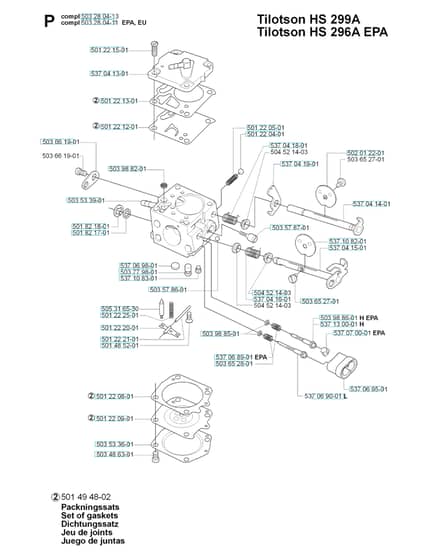 Husqvarna 385 - 2006-Current - Carburetor Details