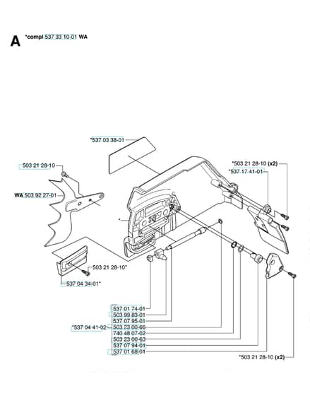 Husqvarna 385XP - 2006-Current - Clutch Cover