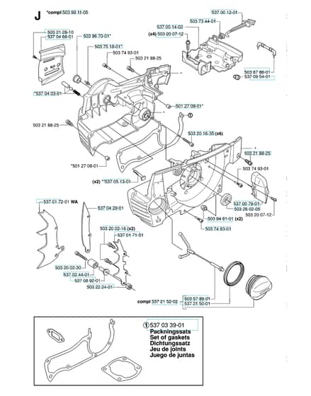 Husqvarna 385XP - 2006-Current - Crankcase