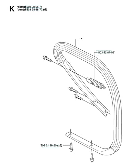 Husqvarna 385XP - 2006-Current - Handle