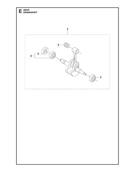 Husqvarna 390XP/XPG/XPW - Crankshaft