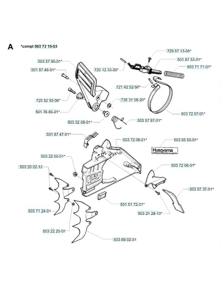 Husqvarna 394XP - 1998-Current - Chain Brake