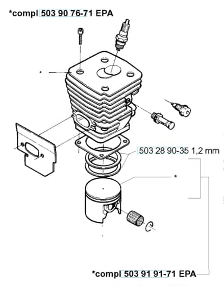 Husqvarna 394XP - 1998-Current - Cylinder Piston 2