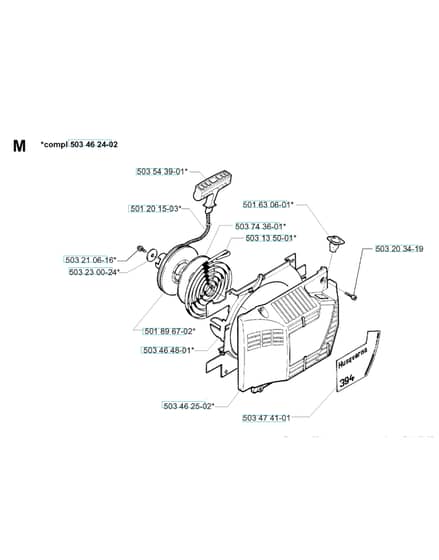 Husqvarna 394XP - 1998-Current - Starter