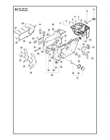 Husqvarna 395XP/XPG - Crankcase