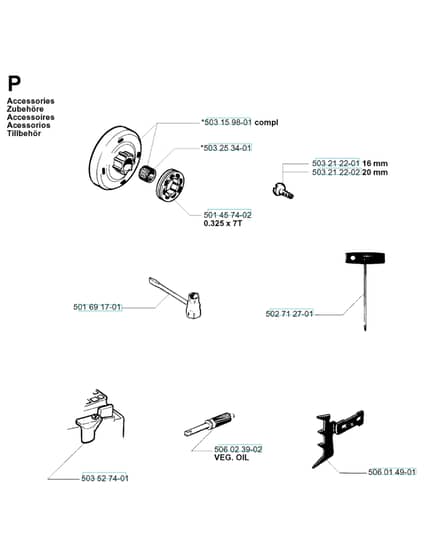 Husqvarna 40 - 2001-Current - Accessories