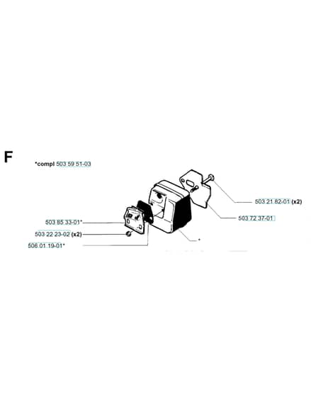 Husqvarna 40 - 2001-Current - Muffler