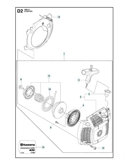 Husqvarna 435EII - Starter