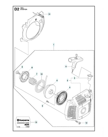 Husqvarna 435E - Starter 2
