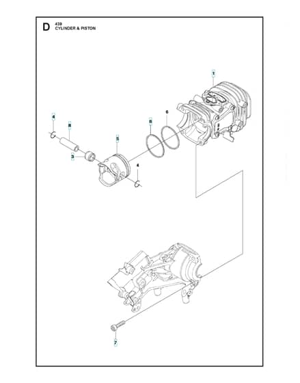 Husqvarna 439 - Cylinder Piston