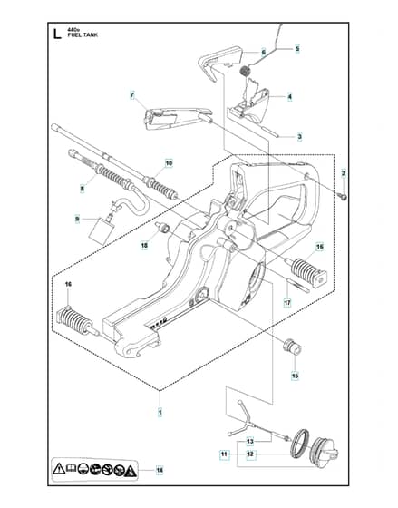 Husqvarna 440E-SERIES - Fuel Tank