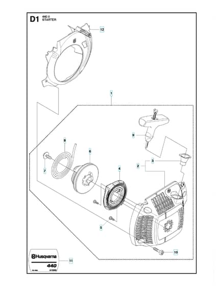 Husqvarna 440II - Starter