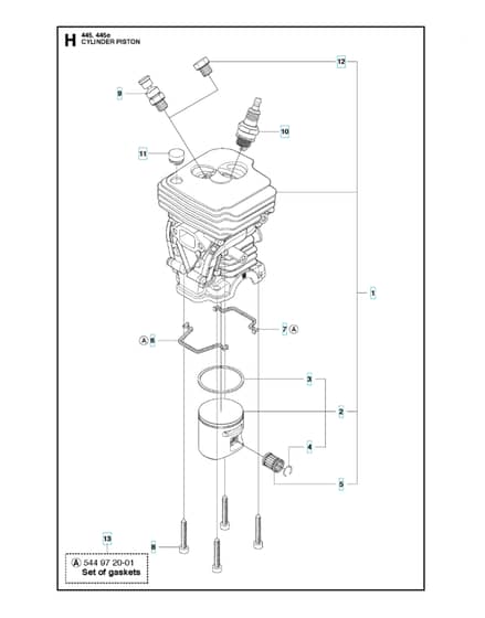 Husqvarna 445 - Cylinder Piston