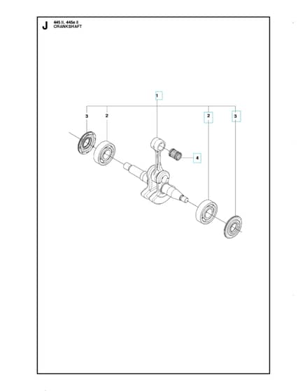 Husqvarna 445EII - Crankshaft