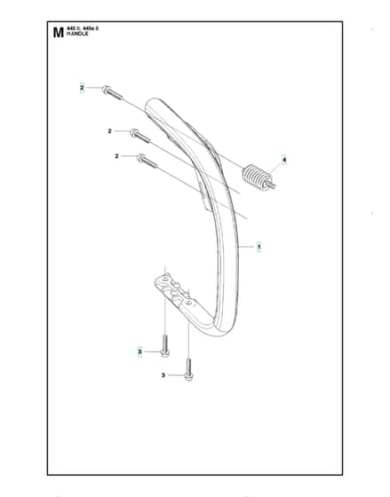 Husqvarna 445EII - Handle