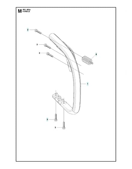 Husqvarna 450E-SERIES - Handle