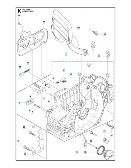 Husqvarna 450E-SERIESJUBILEE - Crankcase