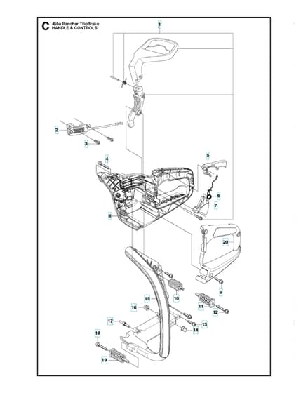 Husqvarna 455ETRIOBRAKE - Handle & Controls