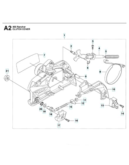 Husqvarna 455RANCHER - Clutch Cover