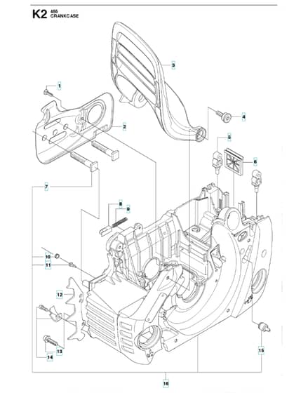 Husqvarna 455RANCHER - Crankcase