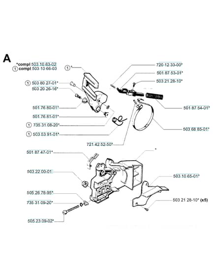 Husqvarna 45 - 2001-Current - Chain Brake