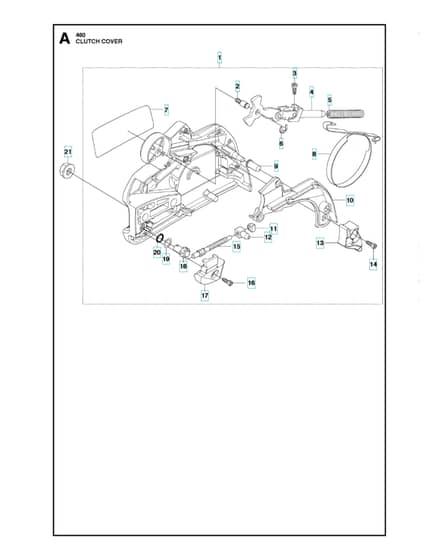 Husqvarna 461 - Clutch Cover