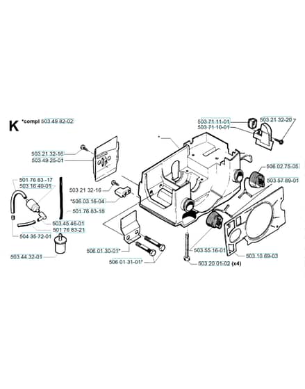 Husqvarna 49 - 2001-Current - Crankcase