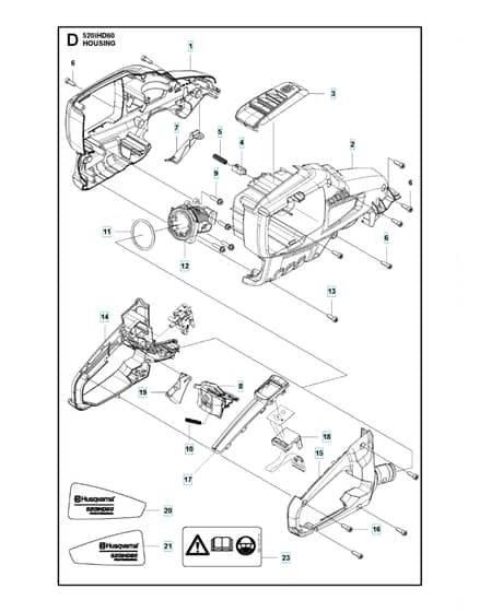 Husqvarna 520IHD60 - Housing