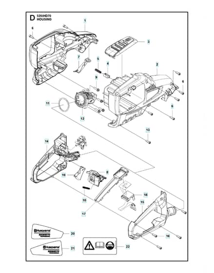 Husqvarna 520IHD70 - Housing