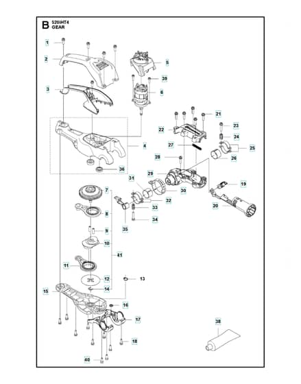 Husqvarna 520IHT4 - Gear Housing