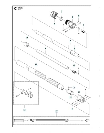 Husqvarna 520IHT4 - Tube