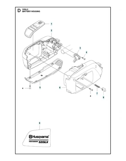 Husqvarna 520Ilx - Housing