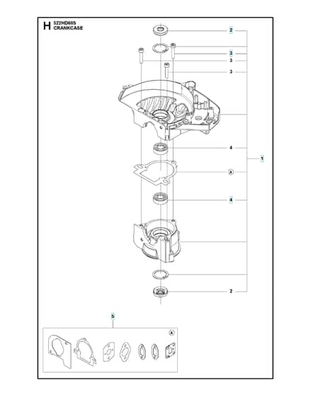 Husqvarna 522HD60S - Crankcase