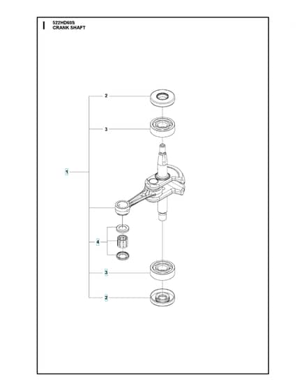 Husqvarna 522HD60S - Crankshaft