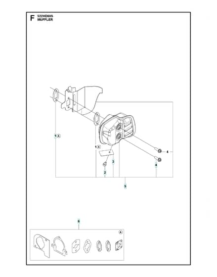 Husqvarna 522HD60S - Muffler