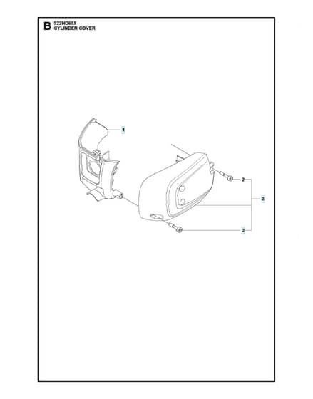 Husqvarna 522HD60X - Cylinder Cover