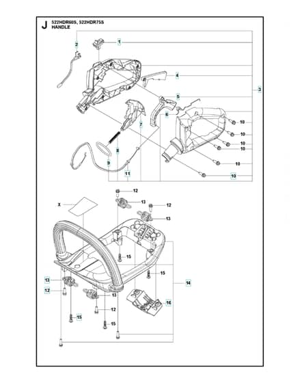 Husqvarna 522HDR60S - Handle & Controls