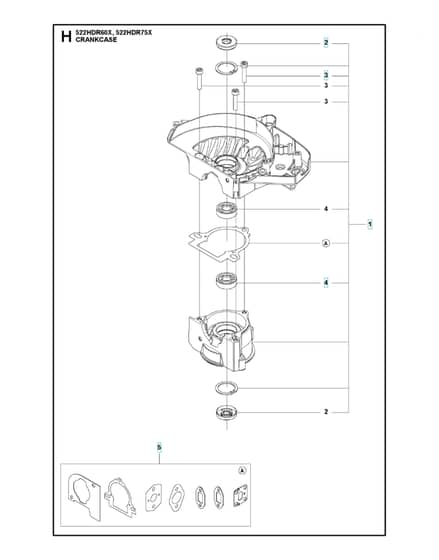 Husqvarna 522HDR60X - Crankcase