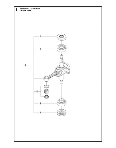 Husqvarna 522HDR60X - Crankshaft