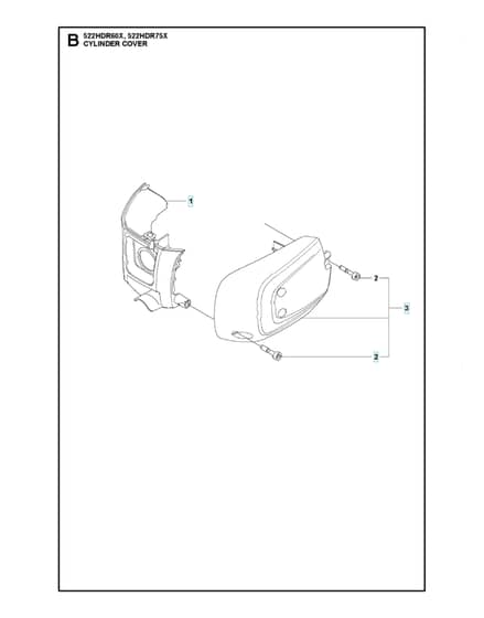 Husqvarna 522HDR60X - Cylinder Cover
