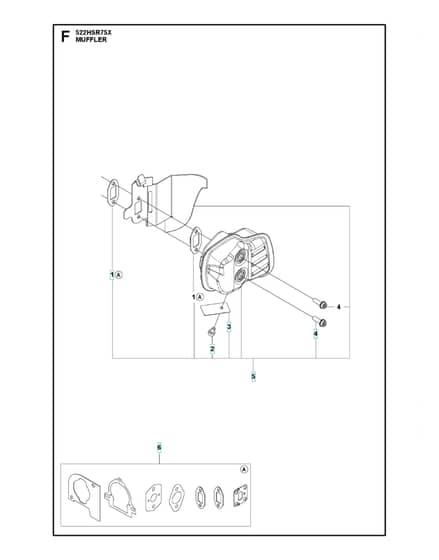 Husqvarna 522HSR75X - Muffler