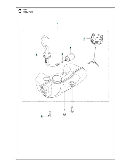 Husqvarna 522L - Fuel Tank