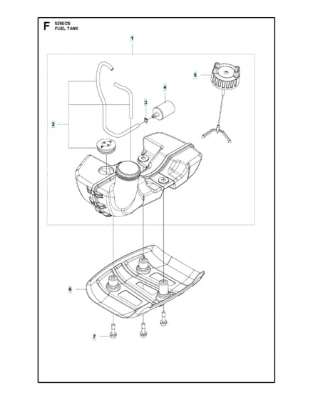 Husqvarna 525Ecs - Fuel Tank