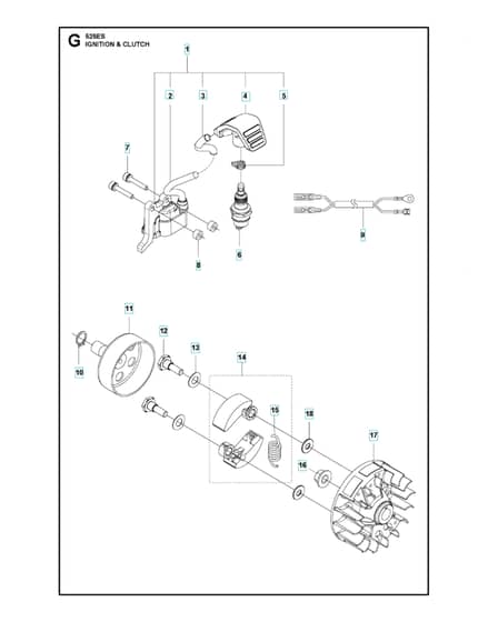 Husqvarna 525Es - Ignition System & Clutch