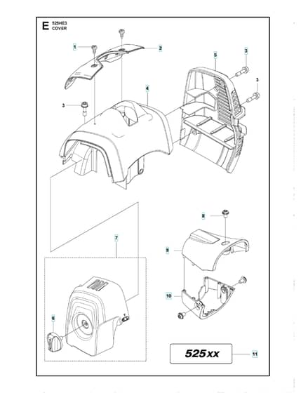 Husqvarna 525HE3 - Cover