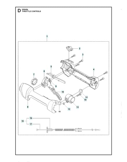 Husqvarna 525HE4 - Throttle Controls