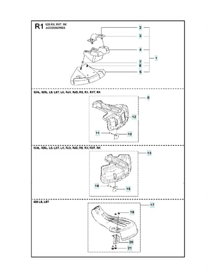 Husqvarna 525LS - Accessories